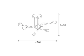 Opviq Tel Stor Taklampa Plafond - Vardagsrum - Sovrum - Kök - Svart - Products - Belysning - Lampor & belysning inomhus - Taklampa & takbelysning