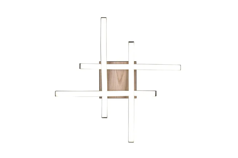 Route LED Taklampa 4L mattsvart/ trä - Matt svart/Trä - Products - Belysning - Lampor & belysning inomhus - Taklampa & takbelysning - Takplafond