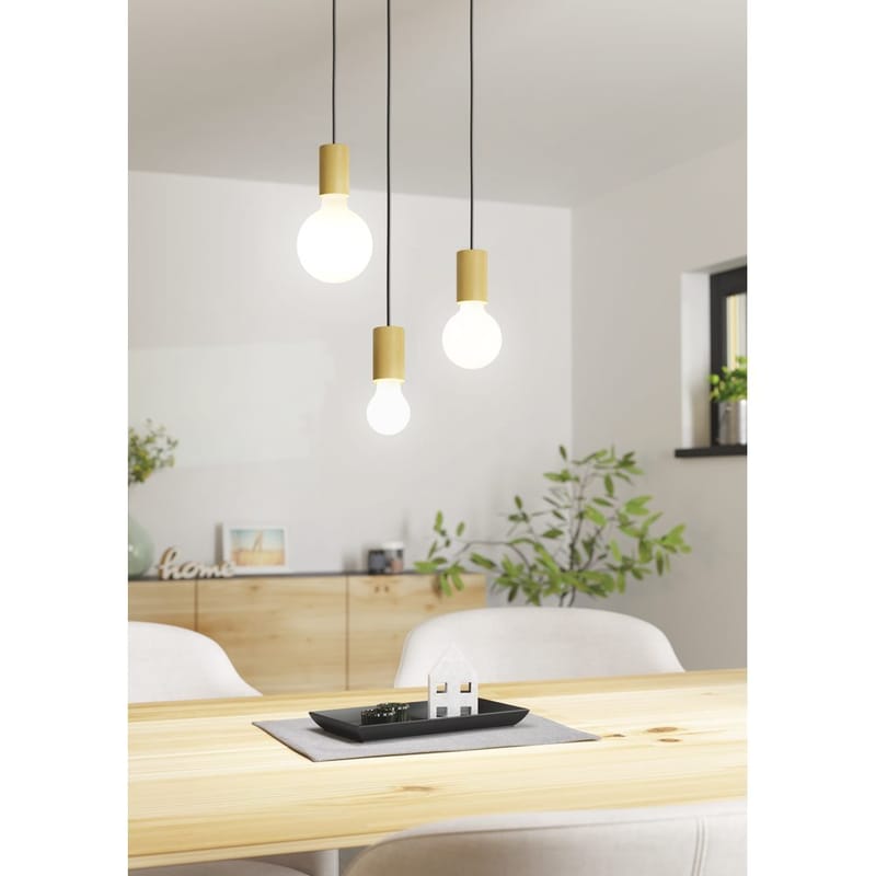 Takpendel Pozueta - Svart, Brun - Products - Belysning - Lampor & belysning inomhus - Taklampa & takbelysning - Pendellampa & hänglampa