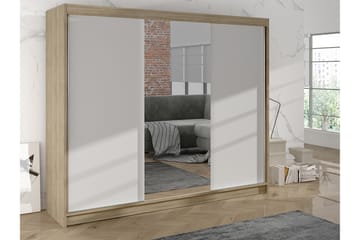 Cyria Garderob med Spegel 200x215 cm - Beige/Vit - Products - Förvaring - Garderober & garderobssystem