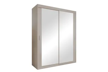 Duets Garderob med Spegel 160x205 cm - Beige - Products - Förvaring - Garderober & garderobssystem