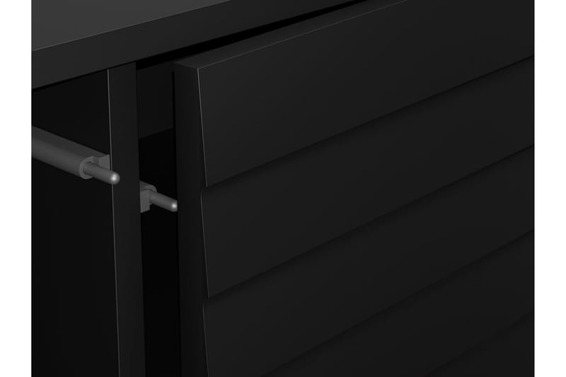 Belonger Byrå 120 cm - Svart/Valnöt - Products - Förvaring - Förvaringsmöbler - Byrå