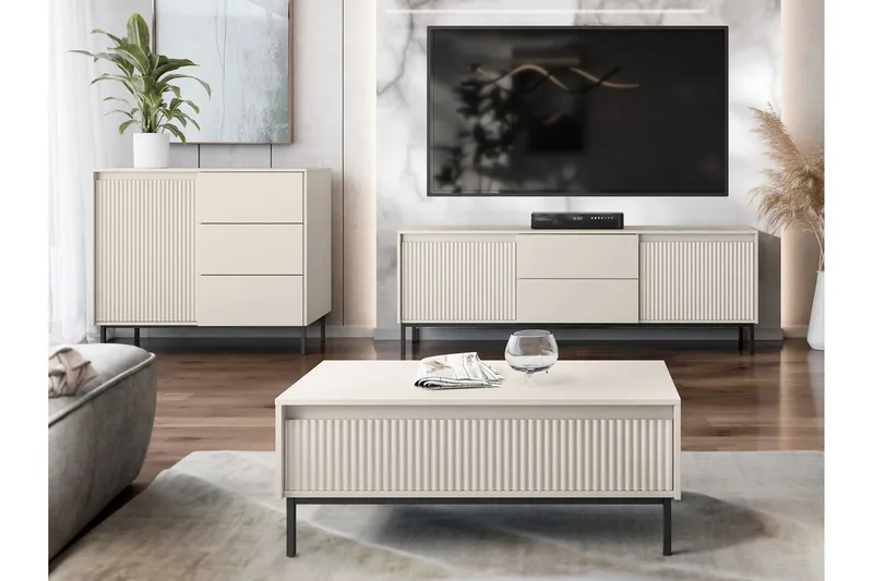 Bjurholm Möbelset För Vardagsrum - Beige - Products - Förvaring - Förvaringsmöbler - Möbelset för vardagsrum