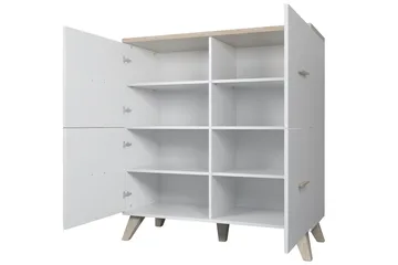 Kardos Byrå 45x110 cm - Natur/Svart - Products - Förvaring - Förvaringsmöbler - Byrå - Hallbyrå