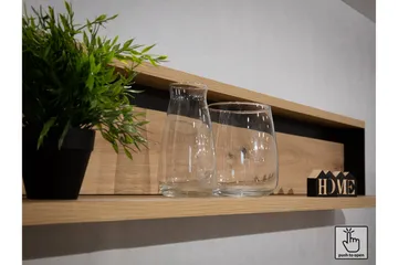 Quant Byrå 41x130 cm - Ek/Svart - Products - Förvaring - Förvaringsmöbler - Byrå - Hallbyrå