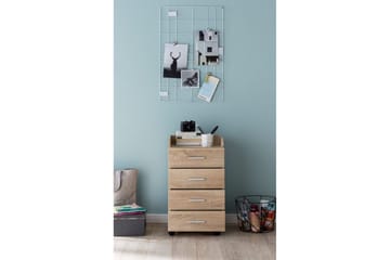 Rullkontejner Wohnling 4 lådor med hjul, förvaringsbricka, foliebelagd spånskiva, modern stil Sonoma - Sonoma - Products - Förvaring - Förvaringsmöbler - Byrå - Hurts