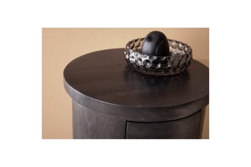 Sideboard Wohnling Runt massivt trä lantlig stil Svart, 3 lådor - Svart, 3 lådor - Products - Förvaring - Förvaringsmöbler - Sideboard & skänk