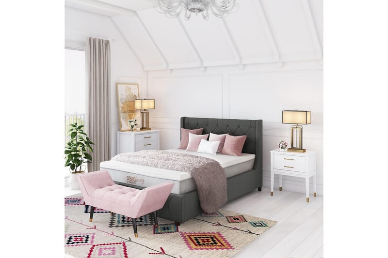 Westerleigh Byrå 76x50 cm Vit - CosmoLiving - Products - Förvaring - Förvaringsmöbler - Byrå - Hallbyrå