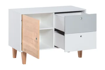 Concept Byrå Vit/Grå/Gul - VOX - Products - Förvaring - Förvaringsmöbler - Byrå