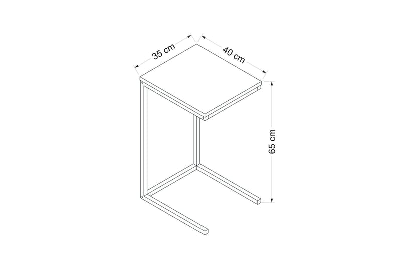 Davin Skänk 35 cm - Valnöt - Products - Möbler - Bord & matgrupp - Avlastningsbord & sidobord - Lampbord & sidobord
