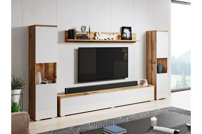 Galbally Möbelset För Vardagsrum Brown - Products - Förvaring - Förvaringsmöbler - Möbelset för vardagsrum