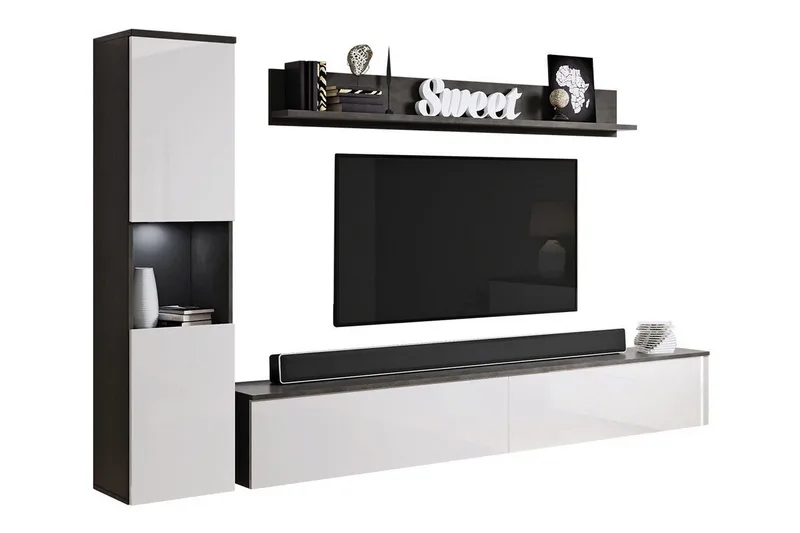 Galbally Möbelset För Vardagsrum, Vit