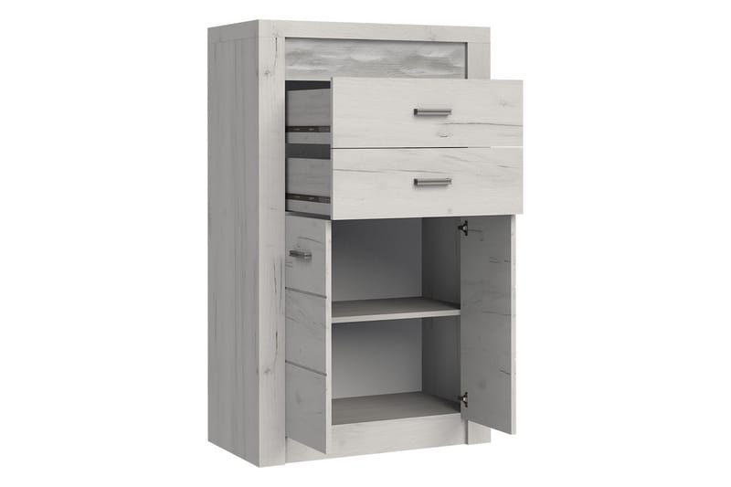 Indianapolis Skänk 76x42x127 cm - Beige/Brun - Products - Förvaring - Förvaringsmöbler - Sideboard & skänk