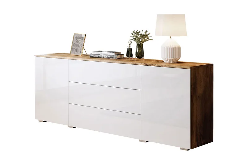 Kankuro Byrå 111x68 cm, Natur/Vit