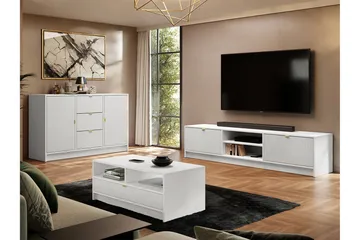 Novaj Möbelset För Vardagsrum - Vit - Products - Förvaring - Förvaringsmöbler - Möbelset för vardagsrum