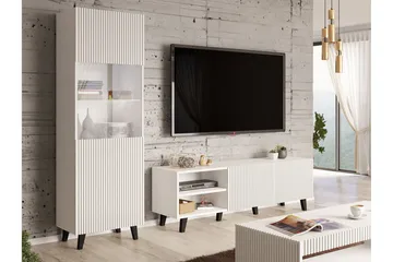 Strontian Möbelset För Vardagsrum Scandinavian Choice White - Products - Förvaring - Förvaringsmöbler - Möbelset för vardagsrum