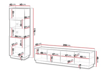 Torvalen Möbelset För Vardagsrum - Beige - Products - Förvaring - Förvaringsmöbler - Möbelset för vardagsrum