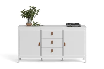 Vallvidera Sideboard 38x151 cm - Vit/Natur - Products - Förvaring - Förvaringsmöbler - Sideboard & skänk
