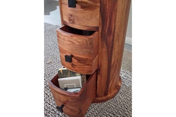 Willowdale Sideboard 35 cm 4 Lådor Runt - Brun - Products - Förvaring - Förvaringsmöbler - Sideboard & skänk