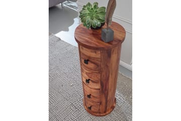 Willowdale Sideboard 35 cm 4 Lådor Runt - Brun - Products - Förvaring - Förvaringsmöbler - Sideboard & skänk