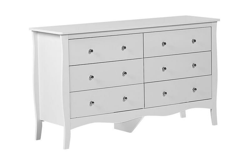 Winchester Byrå 130 cm, Vit