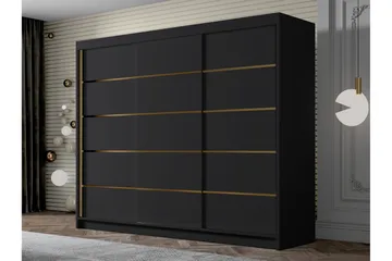 Cinerea Garderob 250x215 cm - Svart - Products - Förvaring - Garderober & garderobssystem - Garderobsskåp