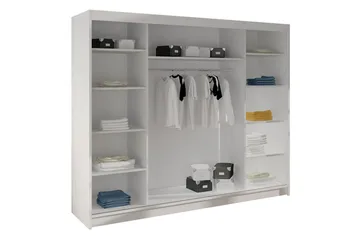 Cyria Garderob 200x215 cm - Svart - Products - Förvaring - Garderober & garderobssystem - Garderobsskåp