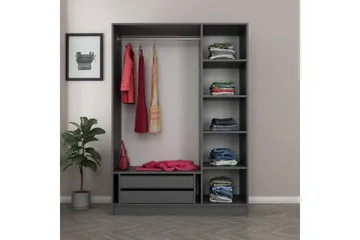Fruitland Garderob 135 cm - Antracit - Products - Förvaring - Garderober & garderobssystem - Garderobsskåp