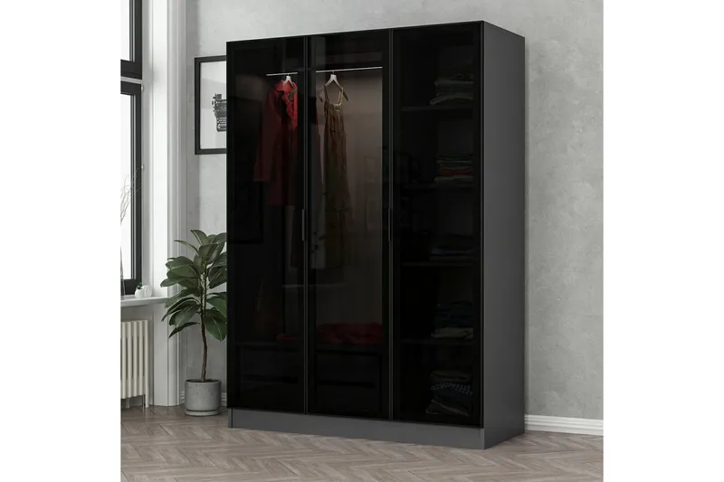 Fruitland Garderob 135 cm, Antracit