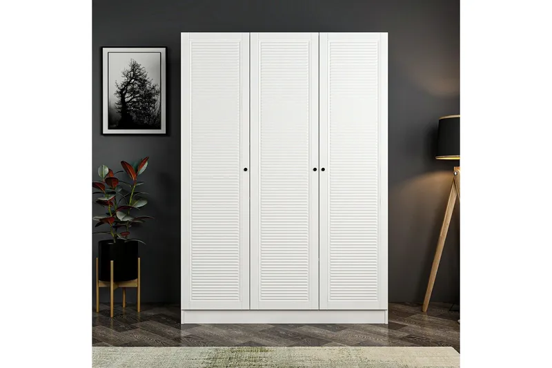 Fruitland Garderob 135 cm, Vit
