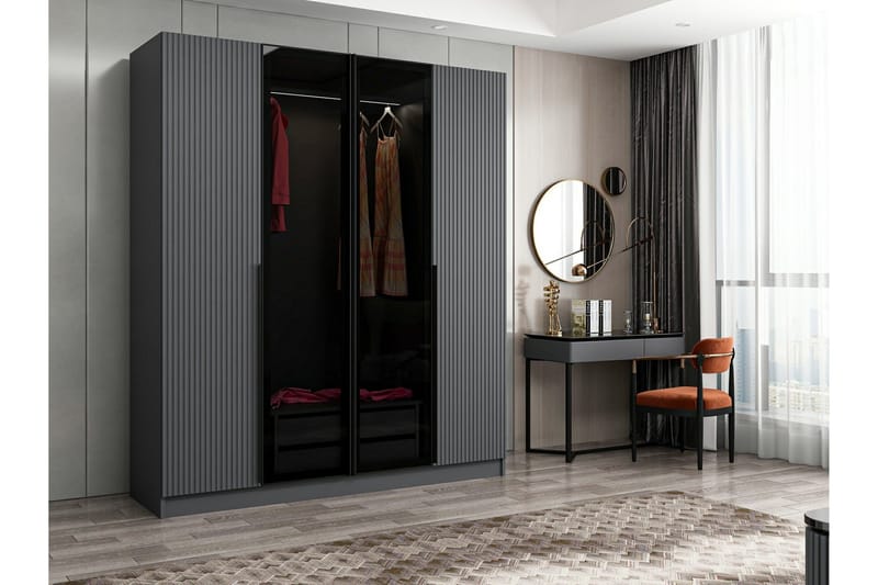 Fruitland Garderob 180 cm, Antracit