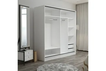 Fruitland Garderob 180 cm - Grå/Vit - Products - Förvaring - Garderober & garderobssystem - Garderobsskåp