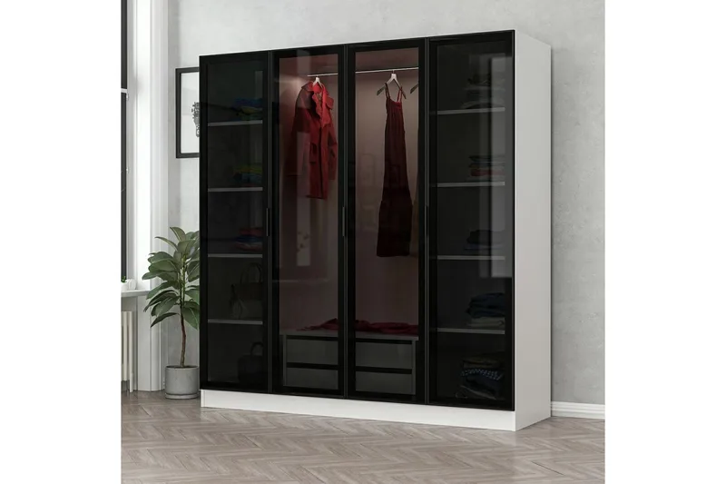 Fruitland Garderob 180 cm, Vit
