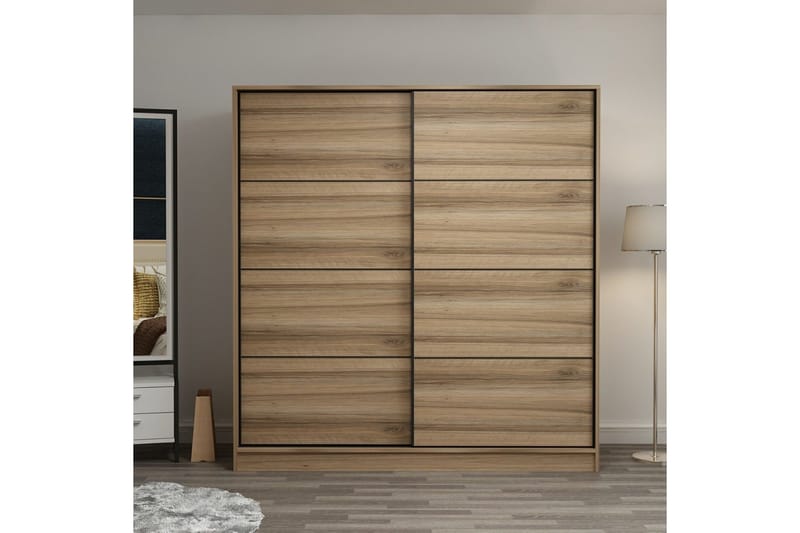 Fruitland Garderob 220 cm, Ek