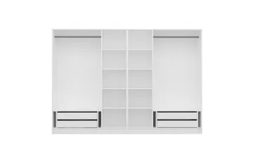 Fruitland Garderob 225 cm - Vit - Products - Förvaring - Garderober & garderobssystem - Garderobsskåp
