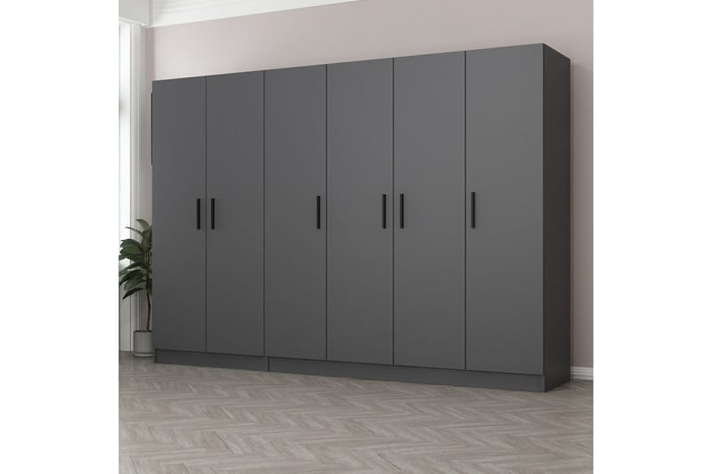 Fruitland Garderob 270 cm, Antracit