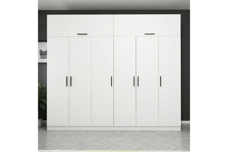 Fruitland Garderob 270 cm, Vit