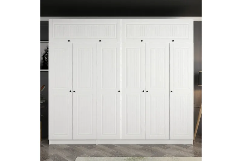 Fruitland Garderob 270 cm, Vit
