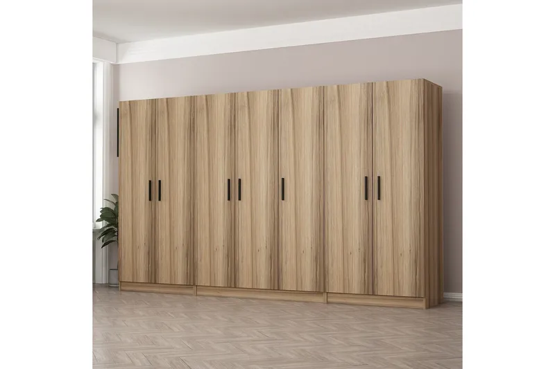 Fruitland Garderob 315 cm, Ek