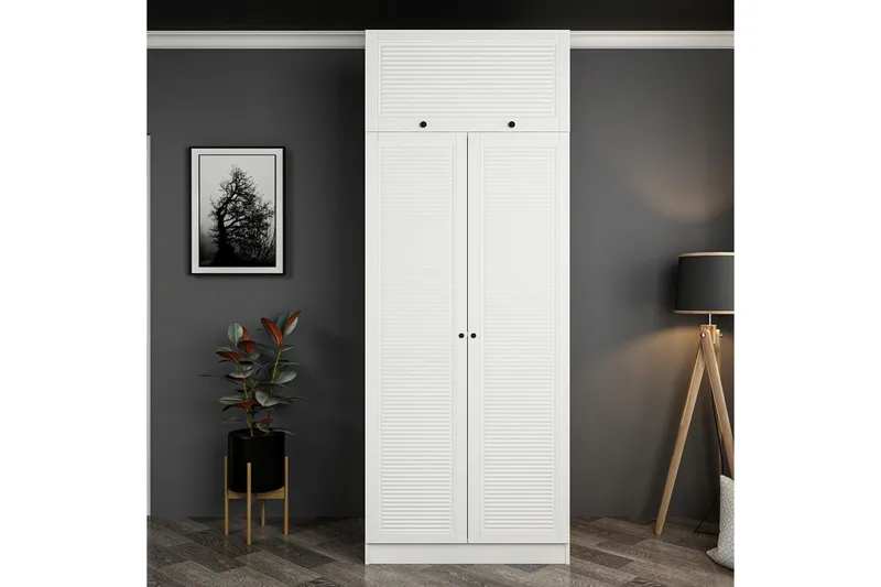 Fruitland Garderob 90 cm, Vit