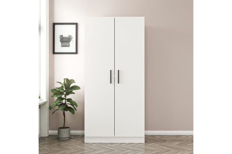 Fruitland Garderob 90 cm, Vit
