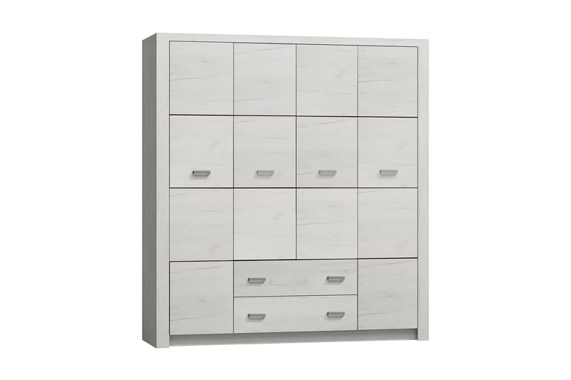 Indianapolis Garderob 178x58x214 cm, Vit