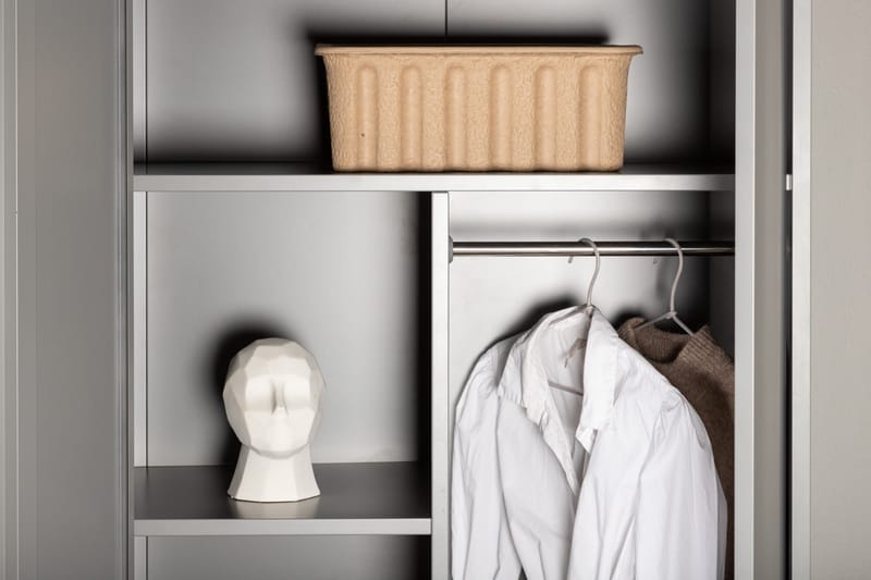 Piring Garderob 85x45x183 cm - Ljusgrå - Products - Förvaring - Garderober & garderobssystem - Garderobsskåp