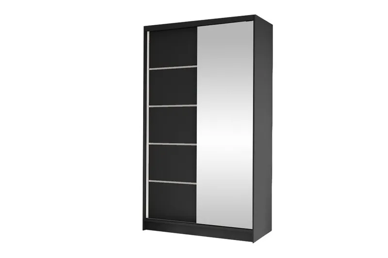 Glenmore Garderob m. Spegel Black - Products - Förvaring - Garderober & garderobssystem