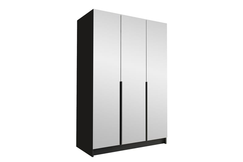 Herrljunga Garderob med Spegel 150 cm, Svart