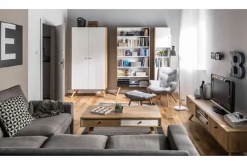 Nature Bokhylla Vit/Natur - VOX - Products - Förvaring - Hylla - Bokhylla