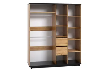 Ines Garderob 60x180 cm - Ek/Svart - Products - Förvaring - Garderober & garderobssystem