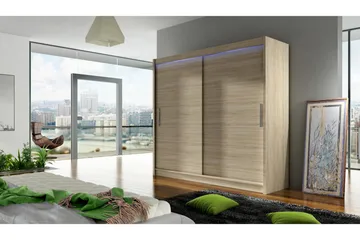 Prag Garderob 180x57x215 cm - Beige - Products - Förvaring - Garderober & garderobssystem