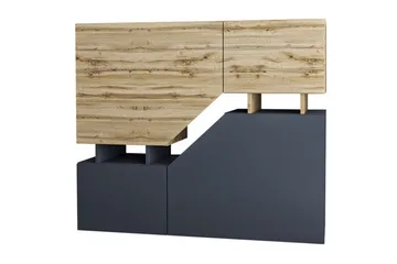 Carbost Highboard Anthracite - Products - Förvaring - Skåp - Förvaringsskåp