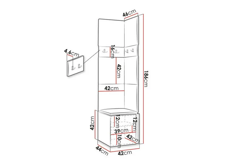 Dunvegan Highboard Black - Products - Förvaring - Skåp - Förvaringsskåp